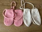 2 paar wanten voor baby’s, Kinderen en Baby's, Babykleding | Mutsen, Sjaals en Wanten, Meisje, Wanten, Ophalen of Verzenden, Zo goed als nieuw