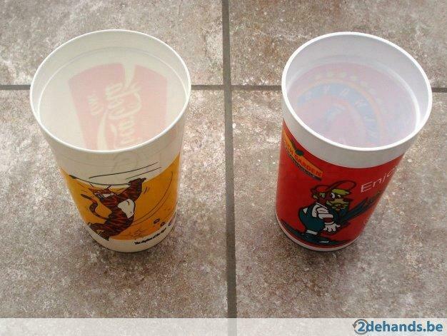 2 grote plastieken Coca-Cola bekers, Verzamelen, Merken en Reclamevoorwerpen, Nieuw, Ophalen of Verzenden