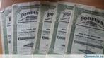 5 forfina aandelen met coupons in zeer goede staat, Verzamelen, Ophalen of Verzenden, Gebruikt