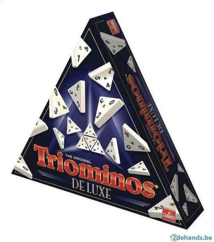 SPEL: TRIOMINOS DELUXE, Hobby en Vrije tijd, Gezelschapsspellen | Overige, Nieuw, Ophalen of Verzenden