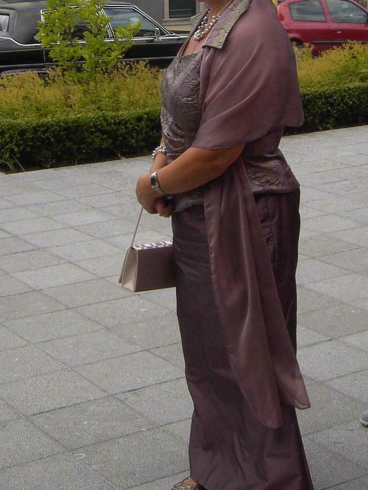 Suitekledij 3 stuks Rok + Topje + Stola, Kleding | Dames, Trouwkleding en Trouwaccessoires, Gedragen, Overige kleuren, Ophalen