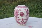 §  vase faïence avec decor fleur rose fuschia, Enlèvement ou Envoi