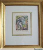 Les amoureux à l'âne - Marc Chagall, Antiek en Kunst, Ophalen