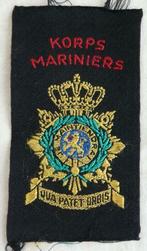 Embleem Mouw VT Korps Mariniers Koninklijke Marine, jaren'50, Collections, Emblème ou Badge, Marine, Enlèvement ou Envoi