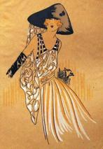 Tres Parisien 1921-22 TWEE stuks Art Deco Mode Pochoir ill., Enlèvement ou Envoi