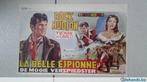 cinema affiche Rock Hudson " La Belle espionne ", Gebruikt, Ophalen of Verzenden, Film en Tv