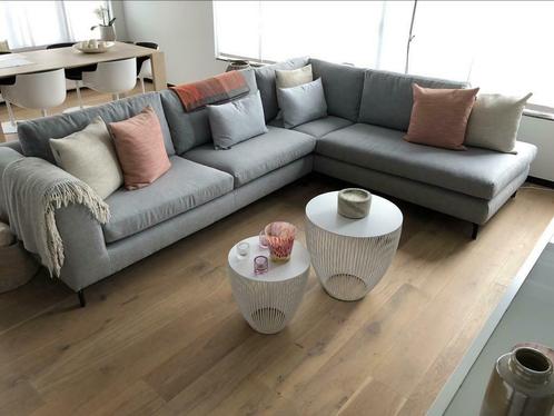 Design zetel incl long chair-Top Interieur-grijs, brand new, Huis en Inrichting, Zetels | Complete zithoeken, Ophalen