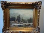 Franz Richard UNTERBERGER °1838-1902 berglandschap olie/hout, Antiek en Kunst, Kunst | Schilderijen | Klassiek, Ophalen