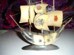 bateau décoratif en corne expo 58, Antiquités & Art, Curiosités & Brocante, Enlèvement ou Envoi