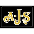 Patch AJS - 90 x 60 mm, Ophalen of Verzenden