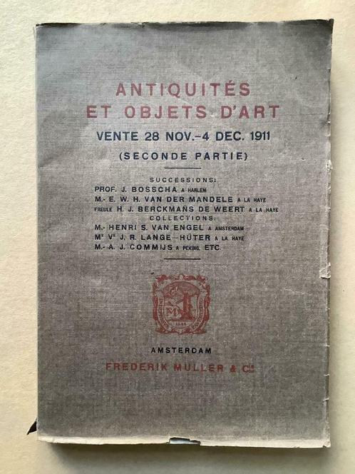 Antiquités et objets d'Art (Catalogue Frederik Muller), Livres, Art & Culture | Arts plastiques, Enlèvement ou Envoi