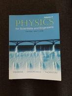 PHYSICS FOR SCIENTISTS AND ENGINEERS THIRD EDITION, Boeken, Studieboeken en Cursussen, Overige niveaus, Ophalen of Verzenden, Zo goed als nieuw