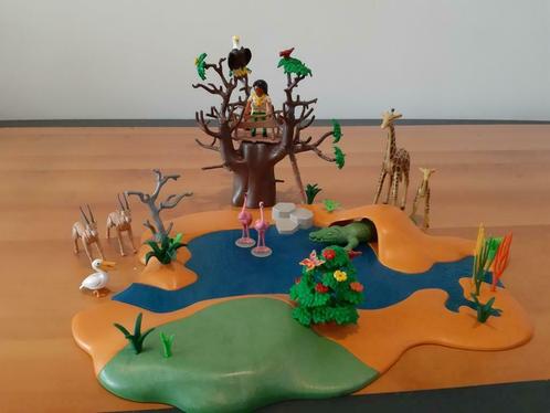 playmobil safari uitkijkpost 4827, Kinderen en Baby's, Speelgoed | Playmobil, Gebruikt, Complete set, Ophalen