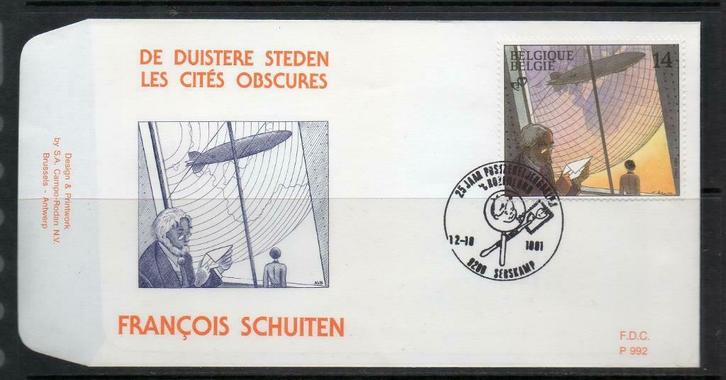 Année 1991 : FDC 2430 - Les cités obscures - Obli. Serskamp, Timbres & Monnaies, Timbres | Europe | Belgique, Enlèvement ou Envoi