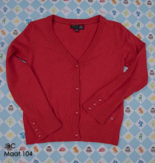 Cardigan JBC – rood - Maat 104, Kinderen en Baby's, Kinderkleding | Maat 104, Gebruikt, Meisje, Trui of Vest, Ophalen of Verzenden
