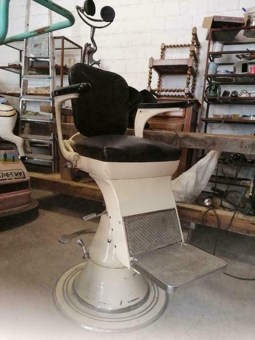 vintage tandartsstoel, Huis en Inrichting, Fauteuils, Gebruikt, Metaal, Ophalen of Verzenden
