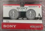 SONY 60 minutes microcassettes MC-60 (Made in Japan) - new, 2 à 25 cassettes audio, Enlèvement ou Envoi, Vierge