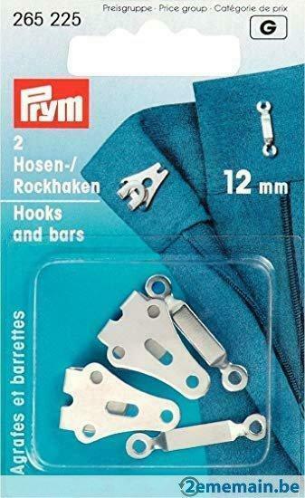 Nietjes voor broeken en rokken 12mm zilver 2 stuks 265225, Hobby en Vrije tijd, Naaien en Fournituren, Nieuw, Ophalen of Verzenden