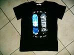 zwarte shirt met palletjes wisselend mt 146-152, Ophalen of Verzenden, Gebruikt, Jongen, Shirt of Longsleeve