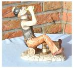 §  statue en biscuit ouvrier au repos, Antiquités & Art, Enlèvement ou Envoi