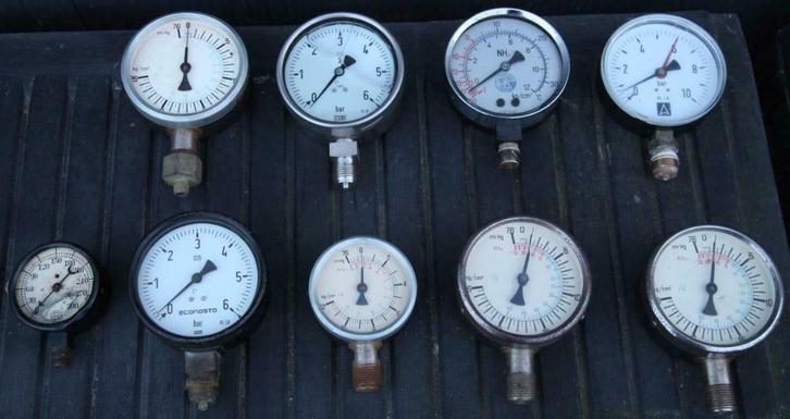compressor drukmeters, Doe-het-zelf en Bouw, Compressors, Gebruikt, Ophalen