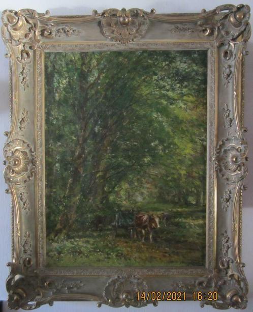 Schilderij: Franz Courtens getiteld Sous-Bois ( 130 x 110 cm