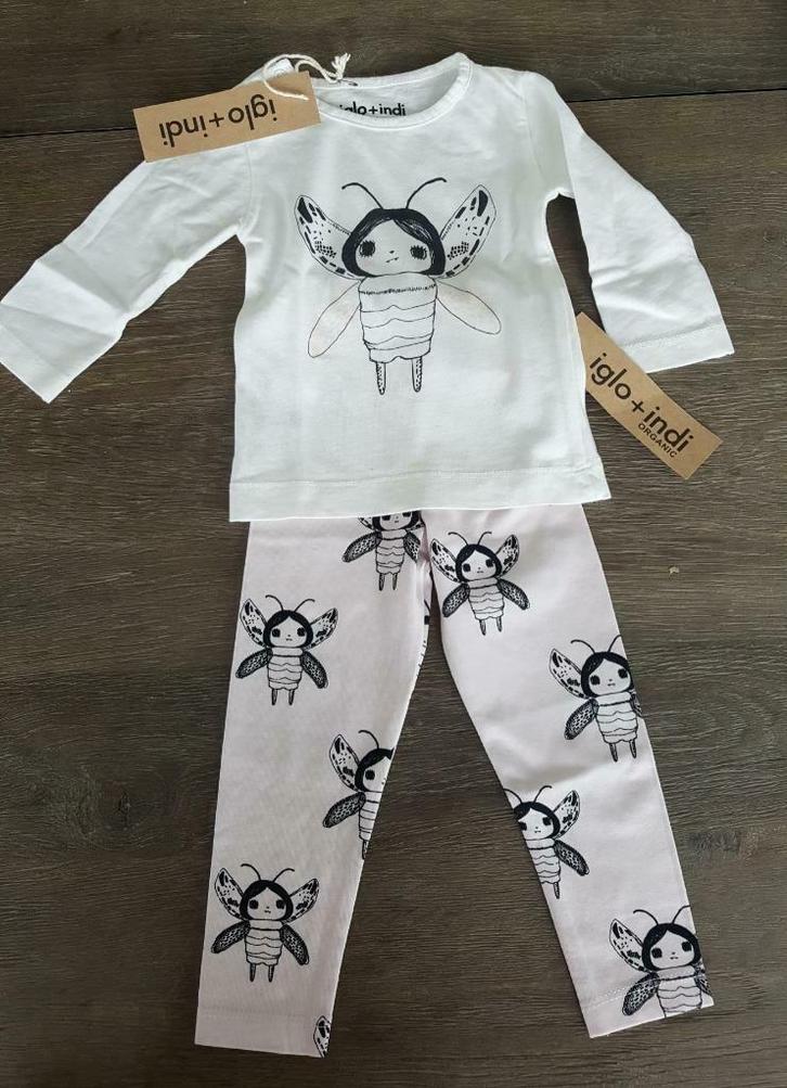 Nieuw setje Iglo + Indi - longsleeve en legging - maat 56/62, Kinderen en Baby's, Babykleding | Maat 56, Nieuw, Meisje, Setje