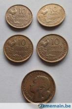 munten Frankrijk -10 frank diverse jaren - 1 euromunt