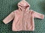Zacht fleece jasje, roze met lurex, maat 68, Kinderen en Baby's, Babykleding | Maat 68, Ophalen of Verzenden, Gebruikt, Meisje