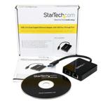 🧑‍💻 StarTech USB 3.0 to Dual Gigabit Ethernet Adapter 🤓, Computers en Software, Netwerk switches, Ophalen of Verzenden, Zo goed als nieuw