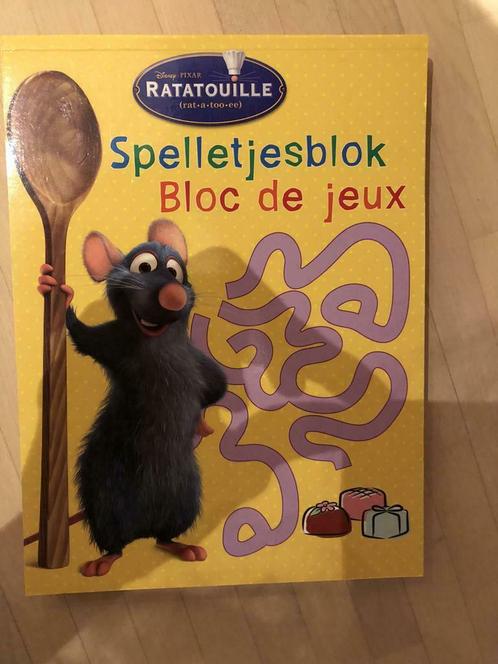 Ratatouille spelletjesblok, Livres, Livres pour enfants | Jeunesse | Moins de 10 ans, Neuf, Enlèvement ou Envoi