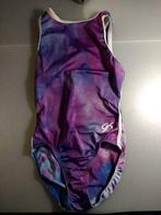 paars-blauw turnpak GK Elite - m.10/12j, Utilisé, Maillot de gymnastique, Enlèvement ou Envoi, Violet