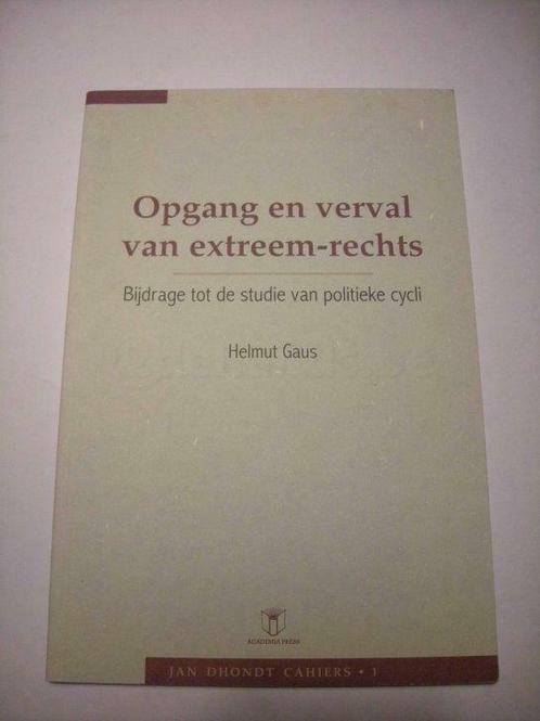Opgang en verval van extreem-rechts - Jan Dhondt Cahiers 1, Boeken, Geschiedenis | Nationaal, Zo goed als nieuw, 20e eeuw of later