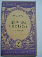 3. Diderot Oeuvres choisies I Romans Classiques Larousse 193, Livres, Europe autre, Utilisé, Envoi