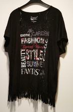 zwart tshirt met franjes, Vêtements | Femmes, T-shirts, C&A, Manches courtes, Noir, Taille 46/48 (XL) ou plus grande