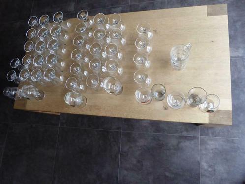 glazen palm verschillende soorten 51 stuks, Huis en Inrichting, Keuken | Servies, Gebruikt, Glas of Glazen, Glas, Ophalen