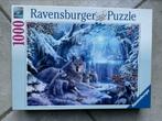 Ravensburger puzzle 1000 pièces : loups en hiver, Comme neuf, Puzzle