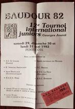 Tournoi junior Baudour 1982 Anderlecht FC Brugge St Étienne, Collections, Enlèvement ou Envoi
