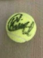 Kim Clijsters handtekening tennisbal, Ophalen
