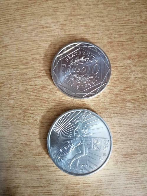 Zilver munt 10 euro Frankrijk France Argent semeuse zaaister, Postzegels en Munten, Munten | Europa | Euromunten, Losse munt, 10 euro