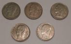 5 Belgische munten van 1 franc " Belgique " 1951 56 64 75 76, Postzegels en Munten, Munten | België, Ophalen of Verzenden, Metaal