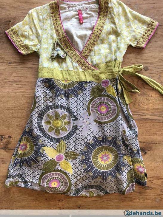 Didi, geel overslagkleedje, maat 8 jaar, Kinderen en Baby's, Kinderkleding | Maat 128, Gebruikt, Meisje, Jurk of Rok, Ophalen of Verzenden