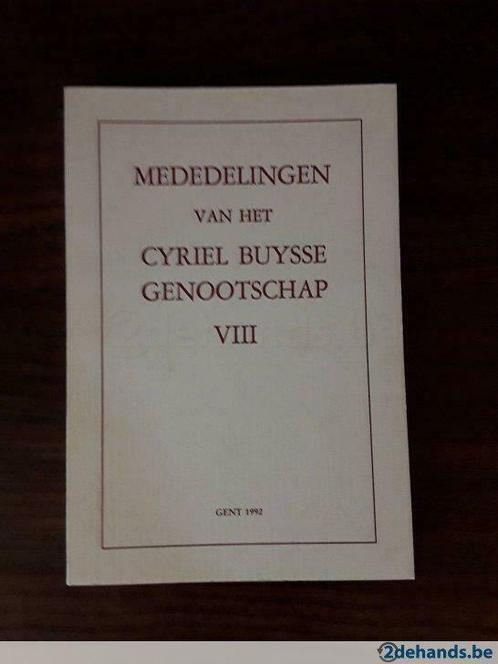 Mededelingen van het Cyriel Buysse Genootschap VIII, Boeken, Tijdschriften en Kranten, Nieuw, Overige typen, Ophalen of Verzenden