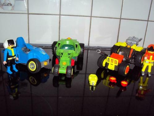 Playmobil stuntracer en 2 andere autootjes Met 2 bestuurders, Kinderen en Baby's, Speelgoed | Playmobil, Ophalen of Verzenden