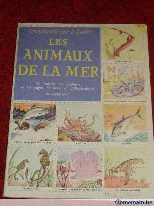 Encyclopédie par le timbre : Les animaux de la mer 1956, Collections, Revues, Journaux & Coupures, Enlèvement ou Envoi