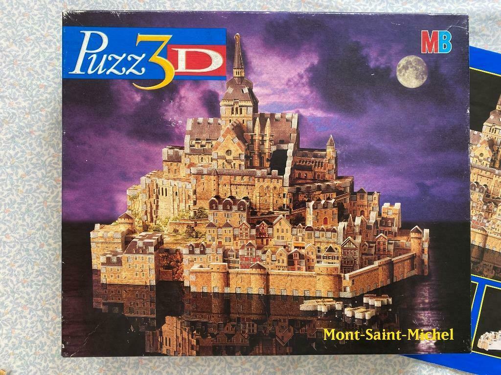 maandag sectie Razernij ② 3D Puzzel MB : Mont-Saint-Michel + Extra Eifeltoren — Denksport en Puzzels  — 2dehands