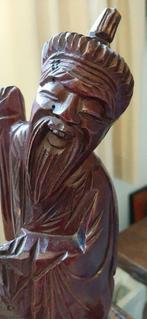 Oud Chinese houten beeldje, Antiek en Kunst, Kunst | Beelden en Houtsnijwerken, Ophalen of Verzenden