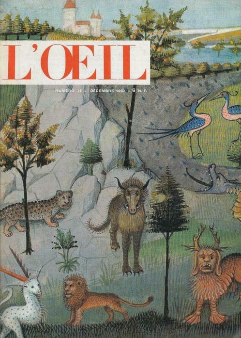 L'oeil - Revue d'Art n 72 décembre 1960 Messagier Breuer, Boeken, Kunst en Cultuur | Beeldend, Ophalen