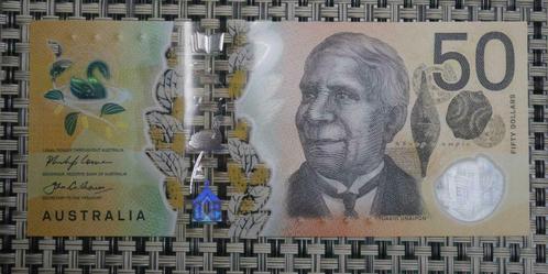 Bankbiljet 50 Dollars Australië 2018 UNC-spelfout, Postzegels en Munten, Bankbiljetten | Europa | Niet-Eurobiljetten, Setje, Overige landen