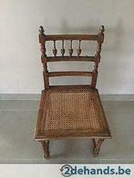 Antieke houten stoelen met rieten zitvlak, Gebruikt, Ophalen